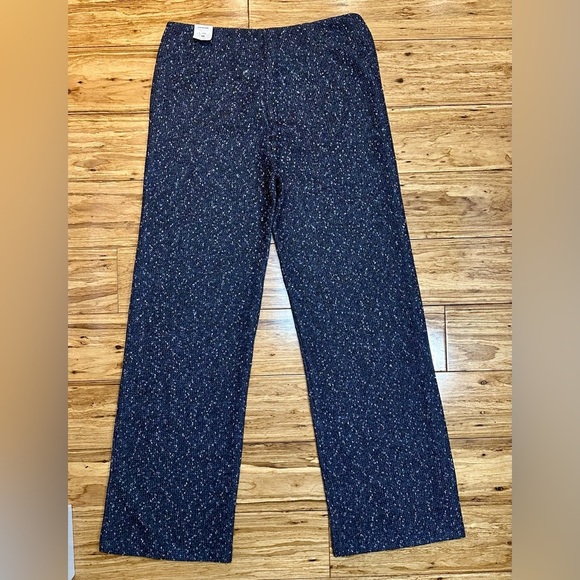 J.Mclaughlin Women’s Carter Navy Sequin High Waist Wide Leg Pants Size 10L‎ - Picture 2 of 11